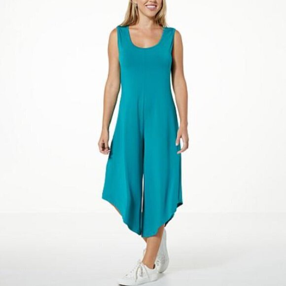 joy Pants - Joy Black Medium Micro Stripe Summer Jumper Crop Asymmetrical